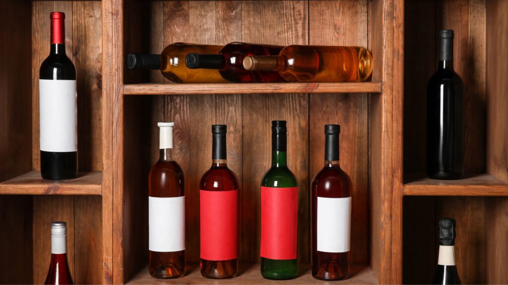 koka stends dzerienu pudelem